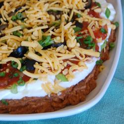 seven layer taco dip