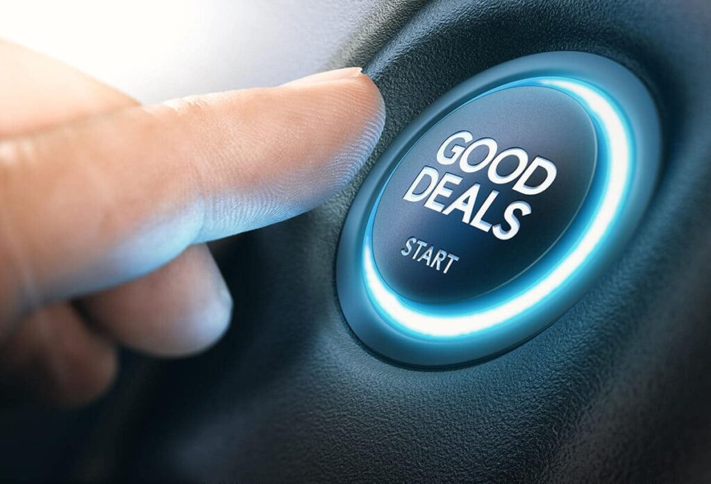 good deals start button