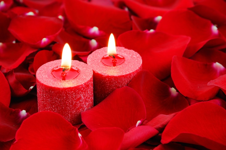 valentine's day candles