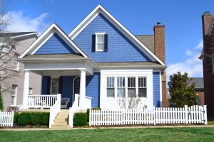 house with fence